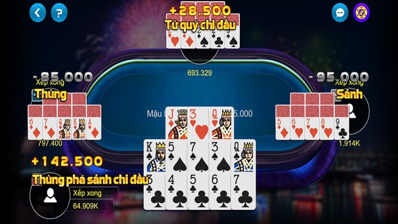 Mậu Binh Tại XIN88: Bí kíp chinh phục game bài chiến thuật 3 Mậu Binh
